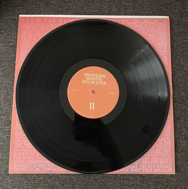 Unknown Mortal Orchestra II Limited Edition Reissue Vinyl LP Album (Mint Condition) - Perfect for Vinyl Collectors & Indie Music Lovers