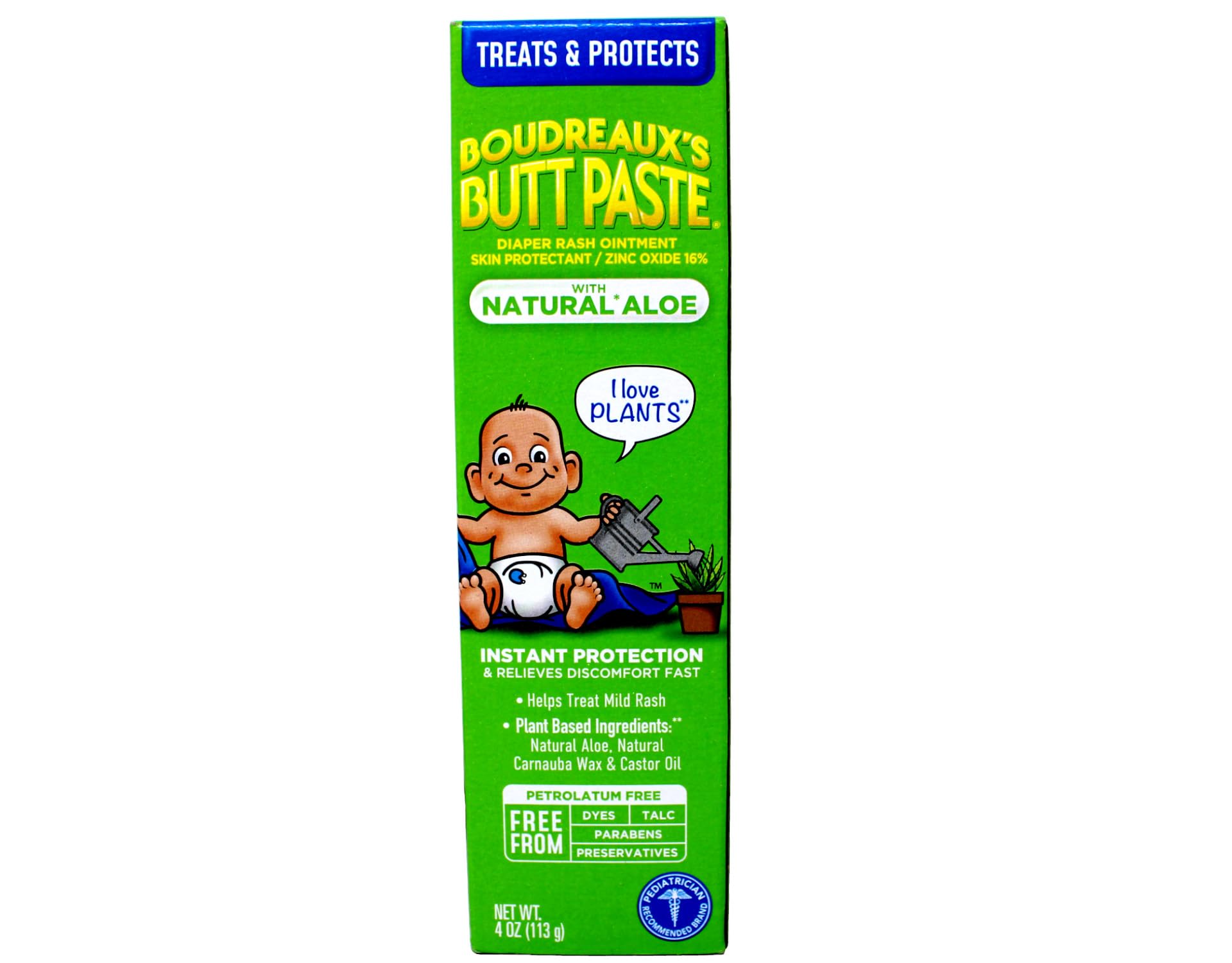 Boudreaux's All Natural Butt Paste 4 oz (Pack of 11) - Diaper Rash Cream for Babies & Adults, Soothing & Healing Ointment for Sensitive Skin | Perfect for Diaper Changes, Skin Irritations & Minor Burns