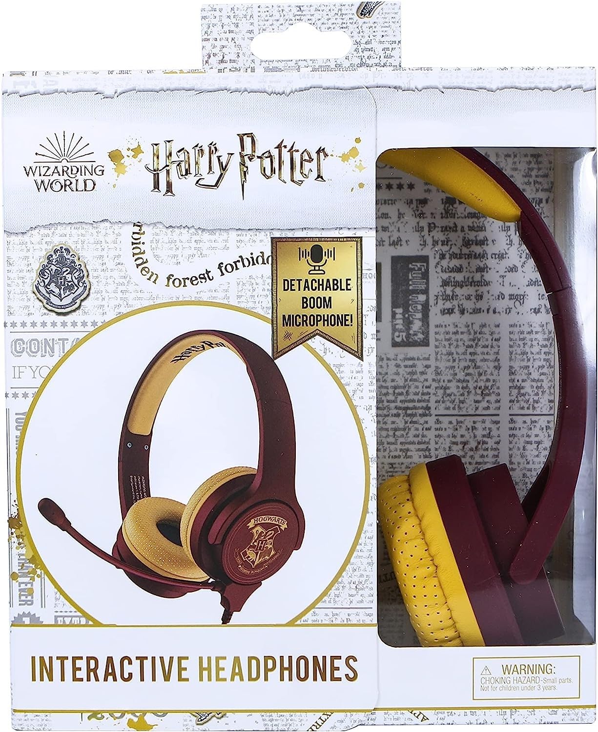 OTL Harry Potter Study Headphones - Universal Compatibility, Brown - Perfect for Studying, Reading & Relaxing with Your Favorite Wizarding World Soundtrack