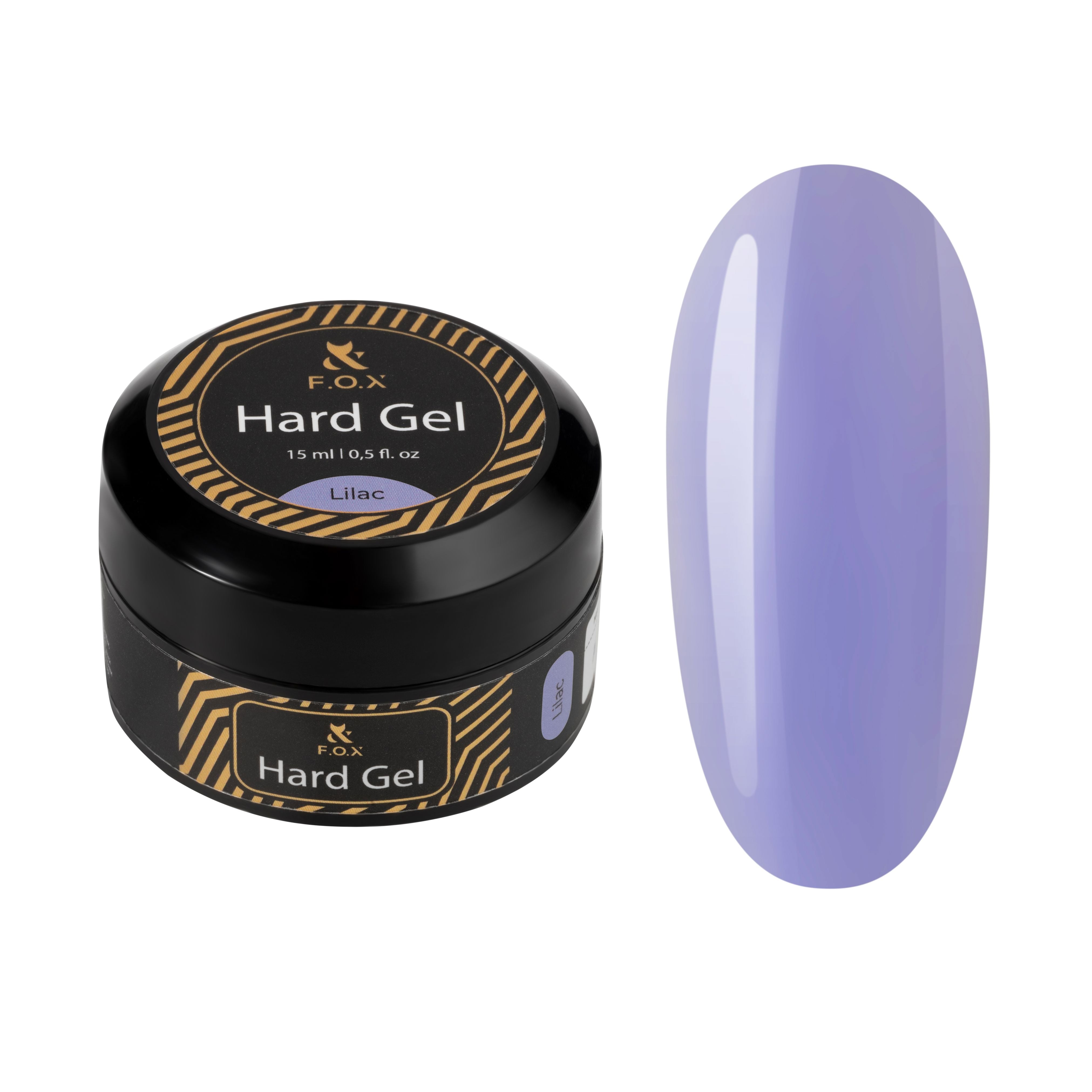 F.O.X Professional Nail Hard Gel - 15ml Lilac Purple for Long-Lasting Manicures & Nail Extensions - Perfect for Salon & Home Use