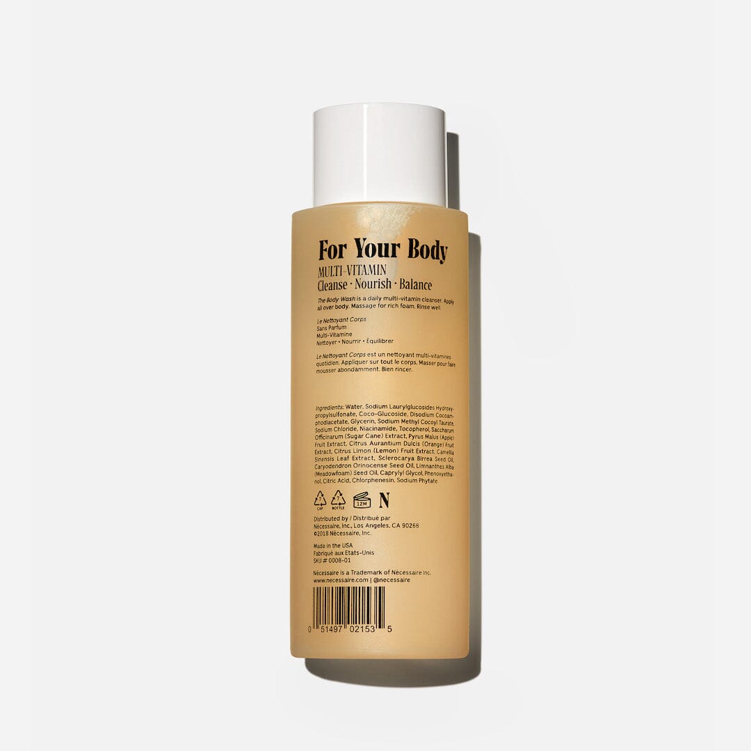 Fragrance-Free Body Wash for Sensitive Skin - Gentle & Hypoallergenic Cleanser for Daily Shower & Bath