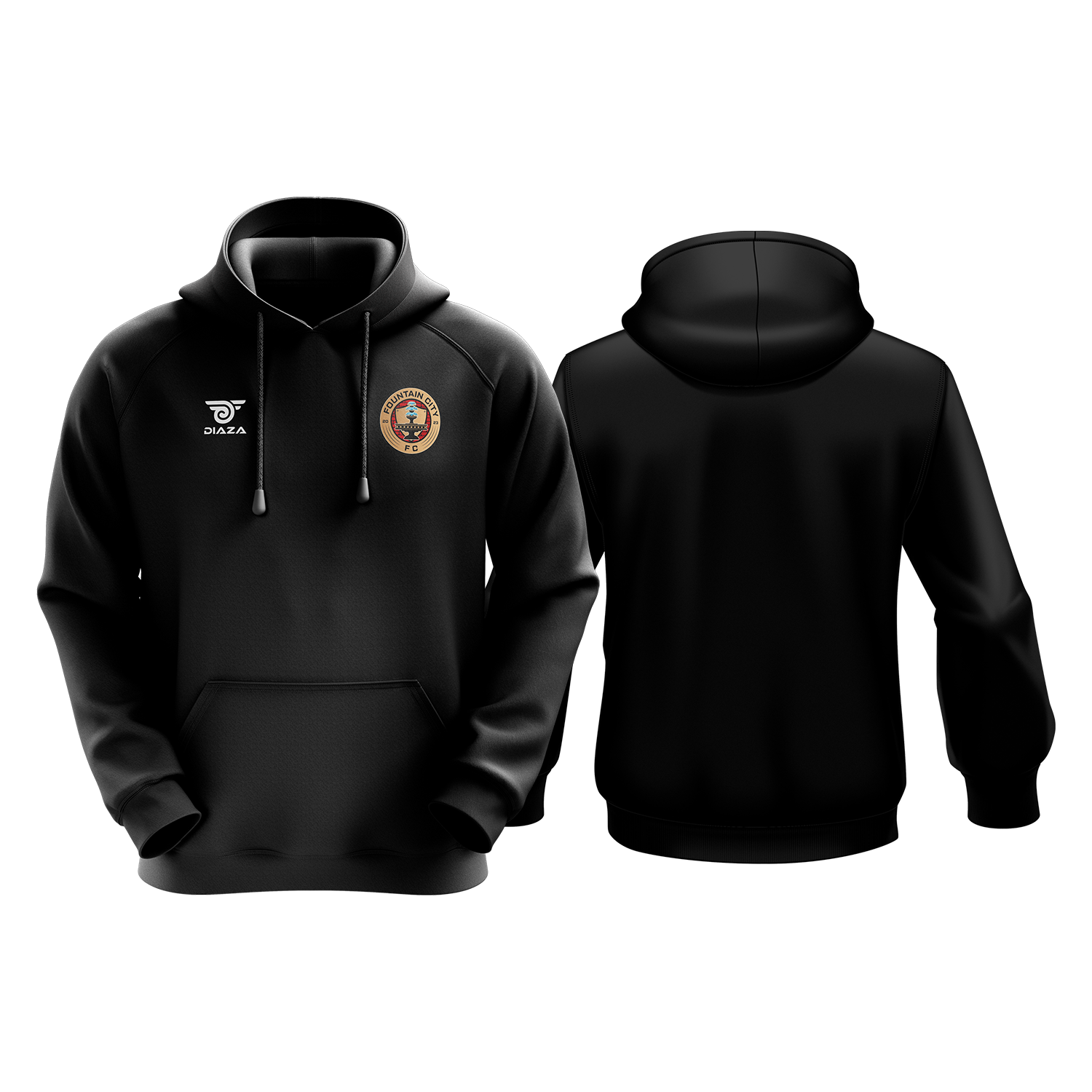 Fountain City Regular Hoodie for Men & Women - Soft Cotton Pullover Sweatshirt with Kangaroo Pocket - Perfect for Casual Wear, Gym, and Outdoor Activities