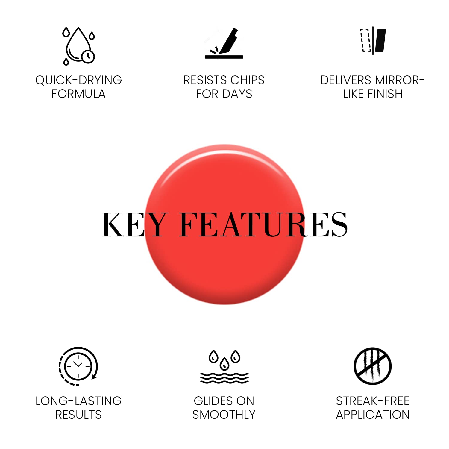 Lauren B. Sunset Blvd Nail Polish - Vegan, Quick Dry & Natural Nail Art Polish | Long Lasting Manicure Supplies for Women | Perfect for Daily Wear, Parties & Special Occasions