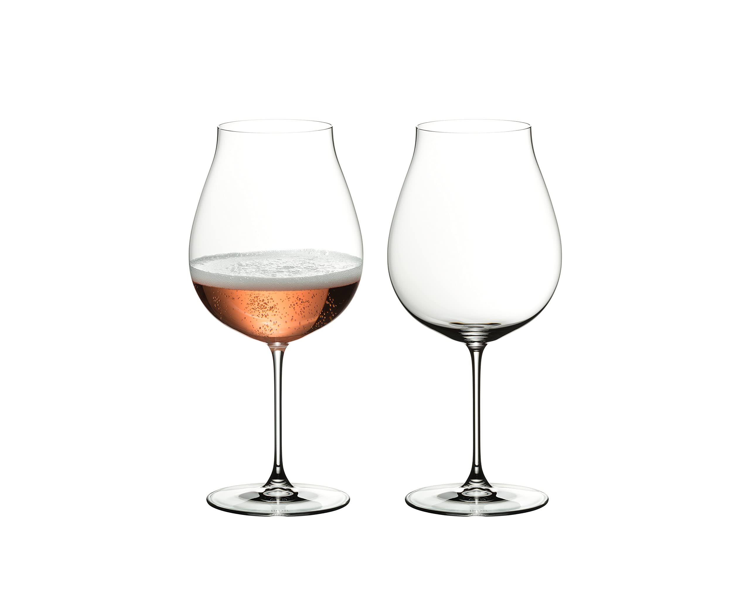 Riedel Veritas Pinot Noir Wine Glasses - Set of 2 Crystal Stemware for Red Wine - Perfect for Fine Dining, Wine Tasting & Gift Giving