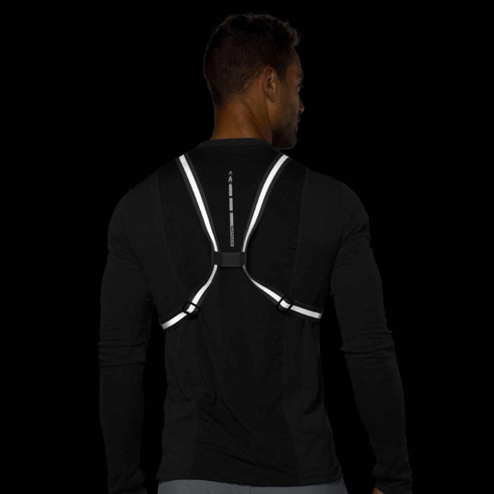 Nathan Hypernight Reflective Vest Lite - High Visibility Safety Running Vest for Night Jogging, Cycling & Outdoor Activities | Lightweight & Breathable for Men & Women