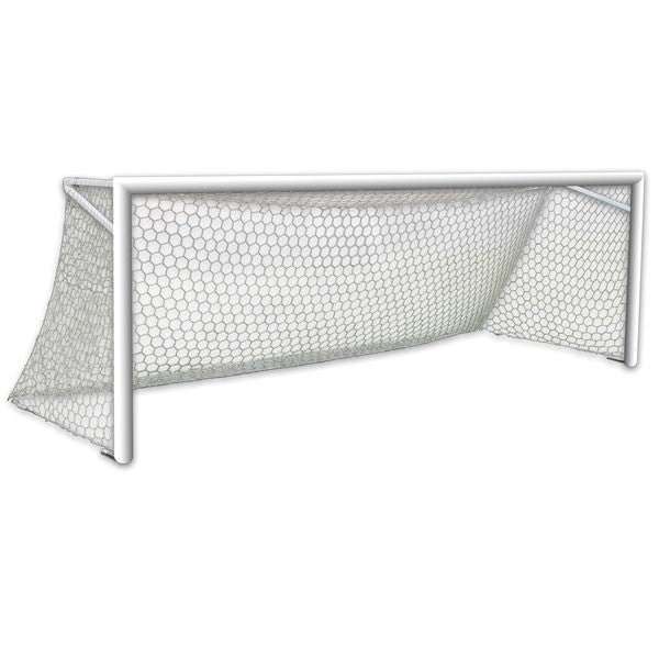 First Team World Class 40 Round Aluminum Semi-Permanent Soccer Goal - Durable Outdoor Soccer Net for Training, Backyard & School Games