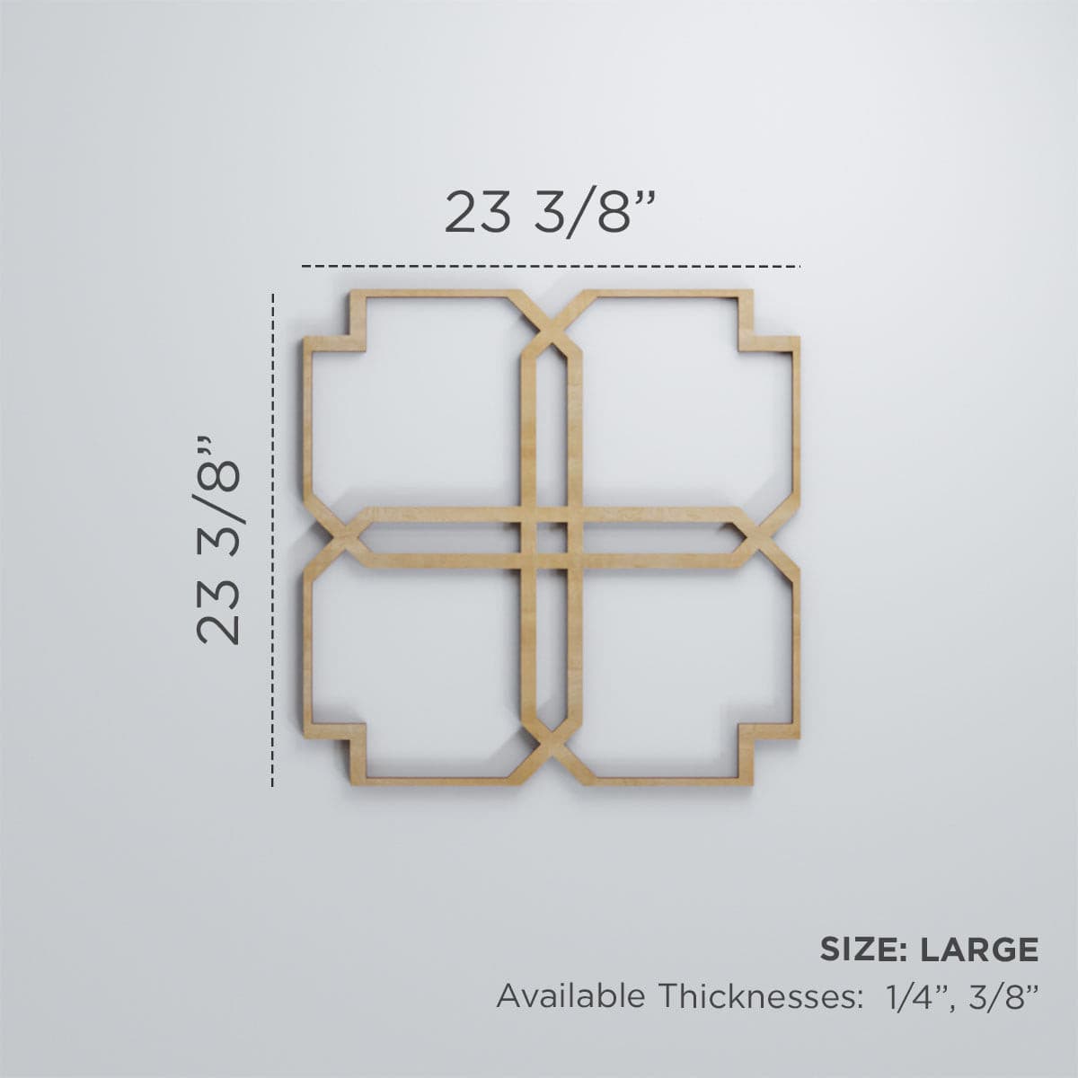 Englewood Decorative Fretwork Wall Panels - Elegant Laser-Cut Wooden Room Dividers for Home & Office Decor - Perfect for Living Rooms, Bedrooms, and Commercial Spaces