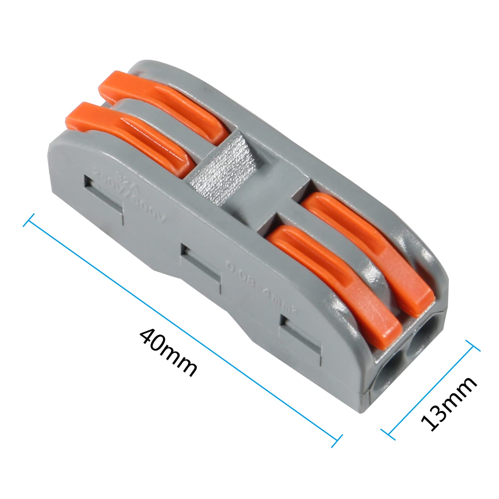 30pcs Lever Wire Connectors SPL-2 - Compact Electrical Connectors for 28-12AWG Soft & Hard Wires - Universal Wire Terminals & Nuts - Ideal for Home Wiring, DIY Projects & Electrical Repairs