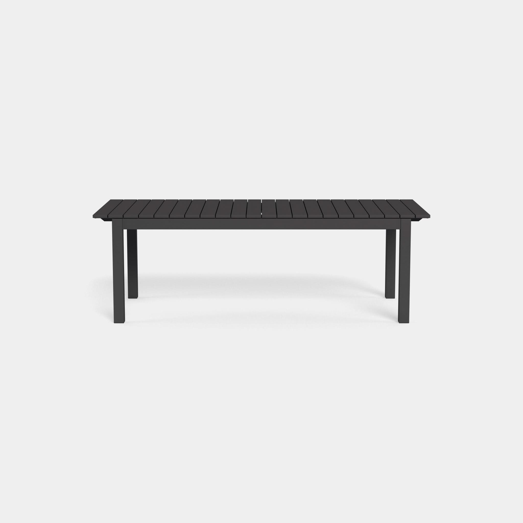 Pacific Aluminum Extension Dining Table - Expandable for 6 to 10 People - Perfect for Family Gatherings & Dinner Parties