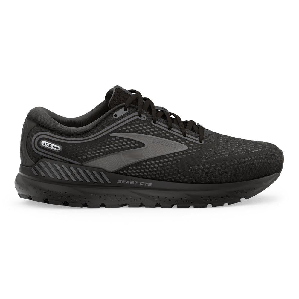Brooks Beast GTS 23 Running Shoes for Men - Black/Gunmetal - Size 8 D Medium - Stability & Support for Road Running, Jogging & Daily Wear