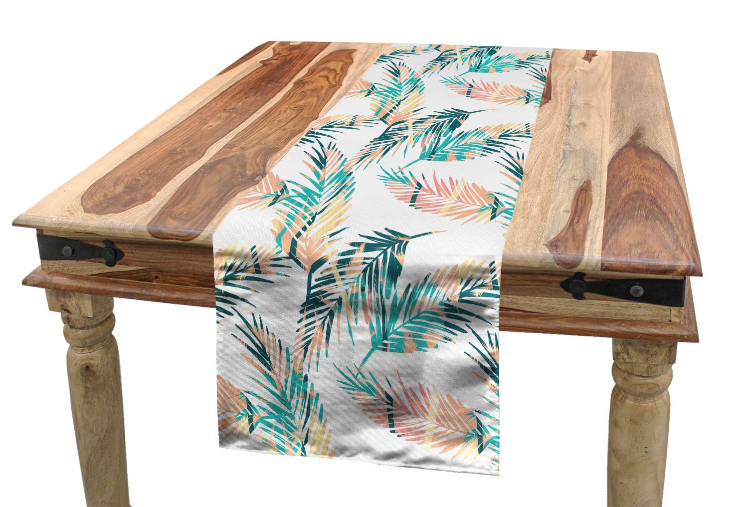 Ambesonne Tropical Leaf Table Runner - 16