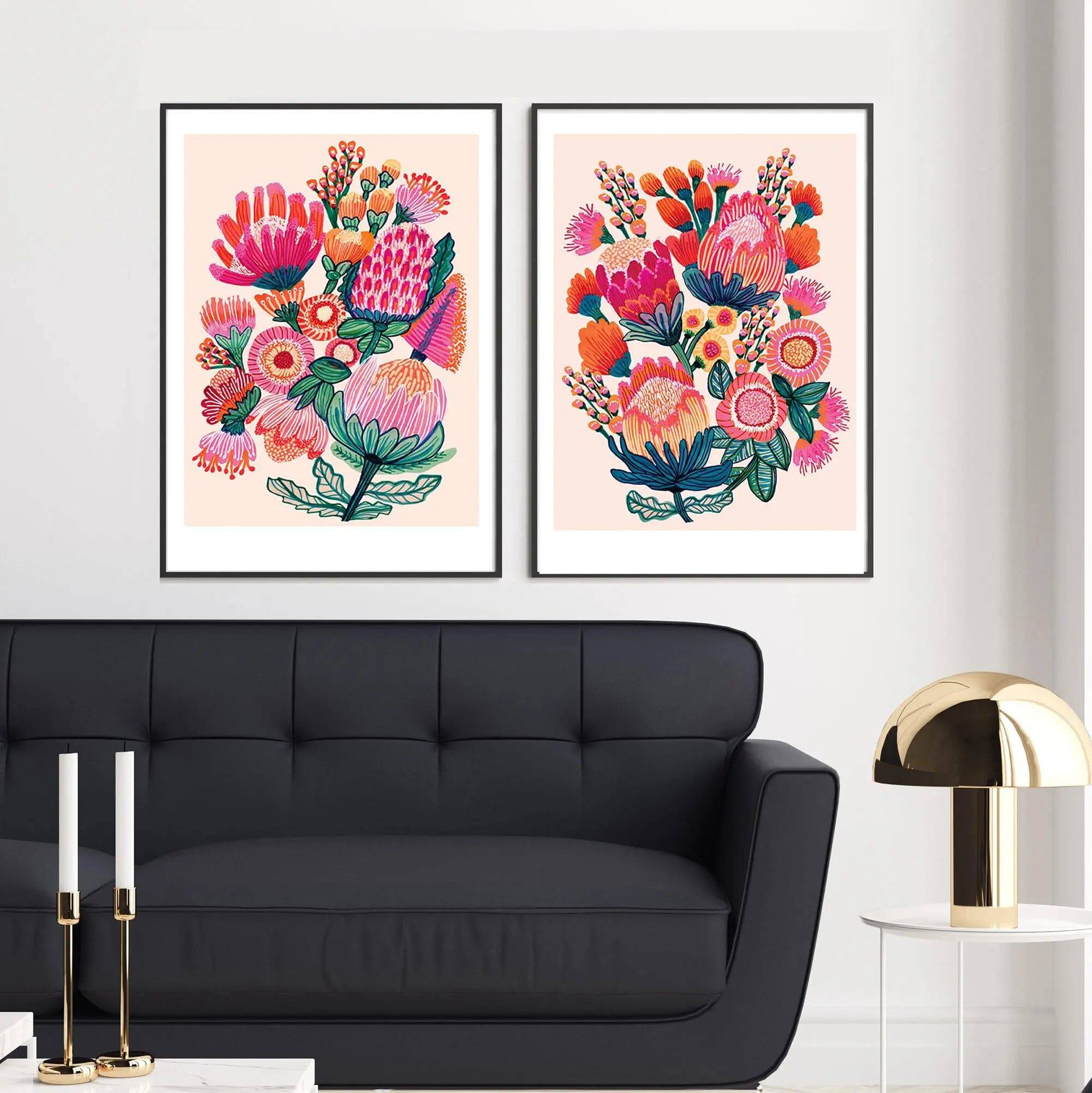 Australian Flowers Wall Art Prints - Stunning Floral Canvas Decor for Living Room, Bedroom & Office - Perfect for Home Decor & Gifts