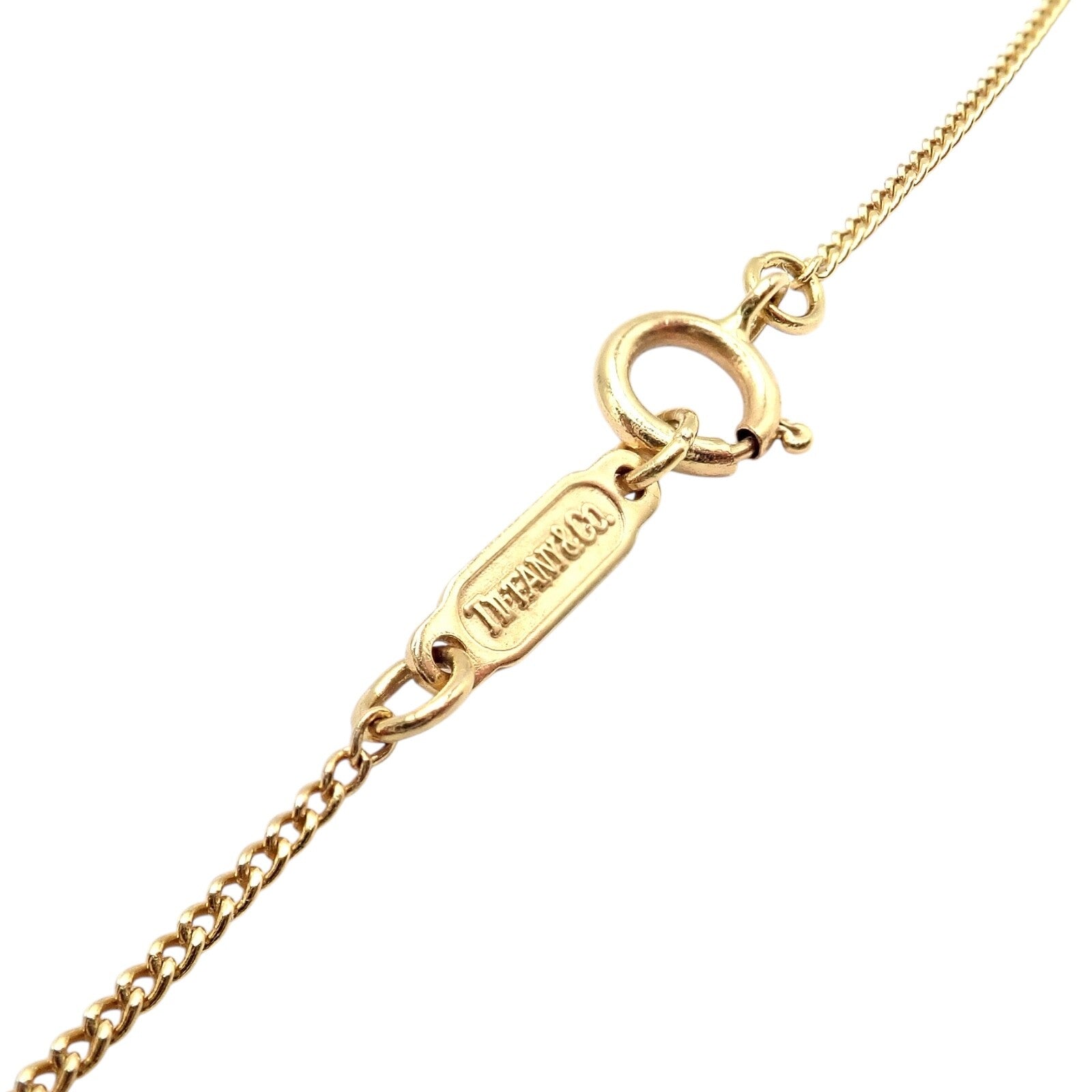 Tiffany & Co Peretti 18k Yellow Gold Large Open Heart Rock Crystal Pendant Necklace for Women - Elegant Jewelry Gift for Anniversary, Valentine's Day & Special Occasions