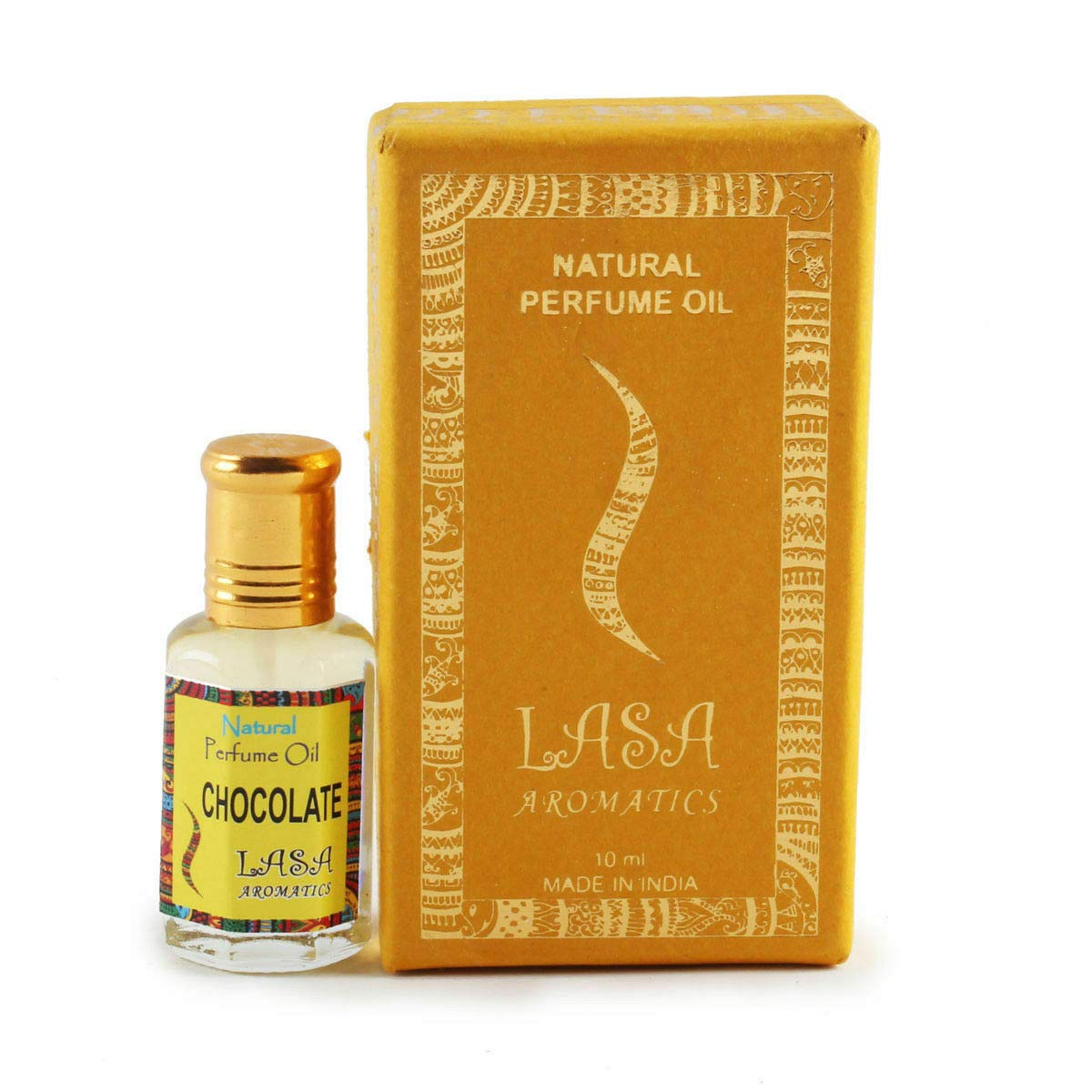 Lasa Aromatic Chocolate Perfume Oil - 100% Natural Attar for Women & Men, Long-Lasting Fragrance, 10ml Bottle with Free Shipping | Perfect for Date Nights, Romantic Gifts & Personal Scent Enhancement