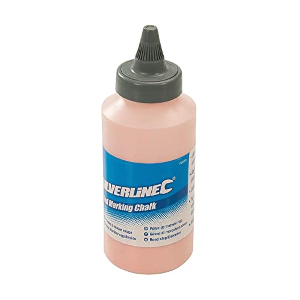 CB63R Red Marking Chalk - High Visibility Construction & Surveying Chalk for Outdoor Use on Concrete, Pavement & Grass