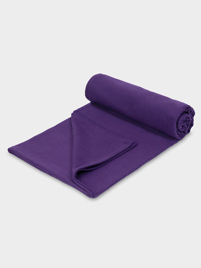 GOTS Certified Organic Cotton Yoga Blanket for Meditation, Hot Yoga, and Home Practice - Eco-Friendly & Soft Yoga Mat Cover
