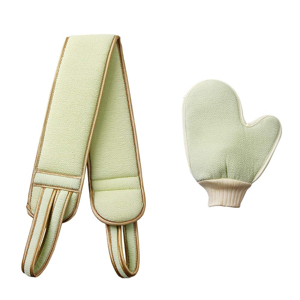 Exfoliating Back Scrubber Gloves Set - Shower Mitt for Dead Skin Removal & Deep Cleansing - Perfect for Spa, Bath & Body Care Routine