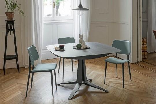 Midj Link Dining Table - Modern Wooden Dining Table for Kitchen & Dining Room - Perfect for Family Gatherings & Dinner Parties