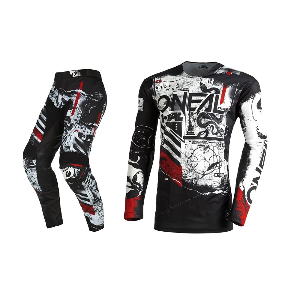Oneal Youth Mayhem Scarz Jersey Pant Combo - Motocross Racing Outfit for Kids - Perfect for Dirt Bike, BMX & Off-Road Adventures