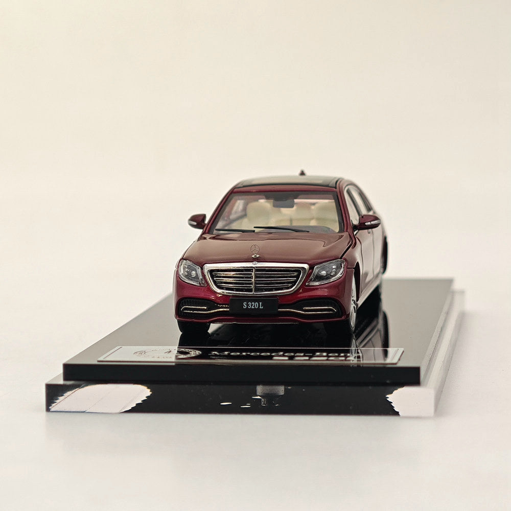 1/64 Scale GLORY MODEL Mercedes Benz S320L W222 Sedan Sports Red Diecast Metal Car Model - Premium Collectible Toy for Display, Gift Giving and Car Enthusiasts