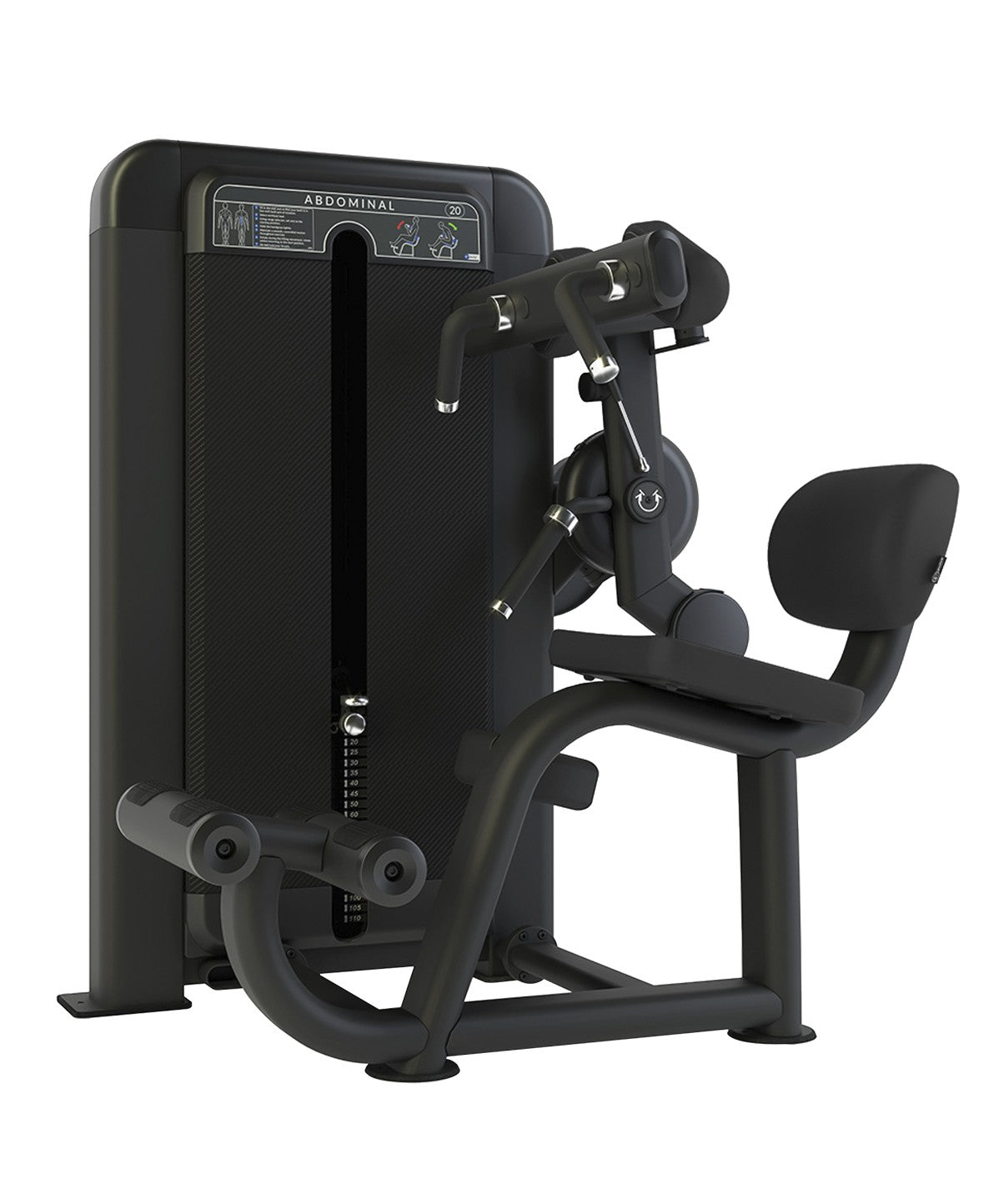 Club Line Abdominal Weight Stack Tower - Professional Home Gym Equipment for Core Strength Training | Perfect for Home Workouts & Fitness Enthusiasts
