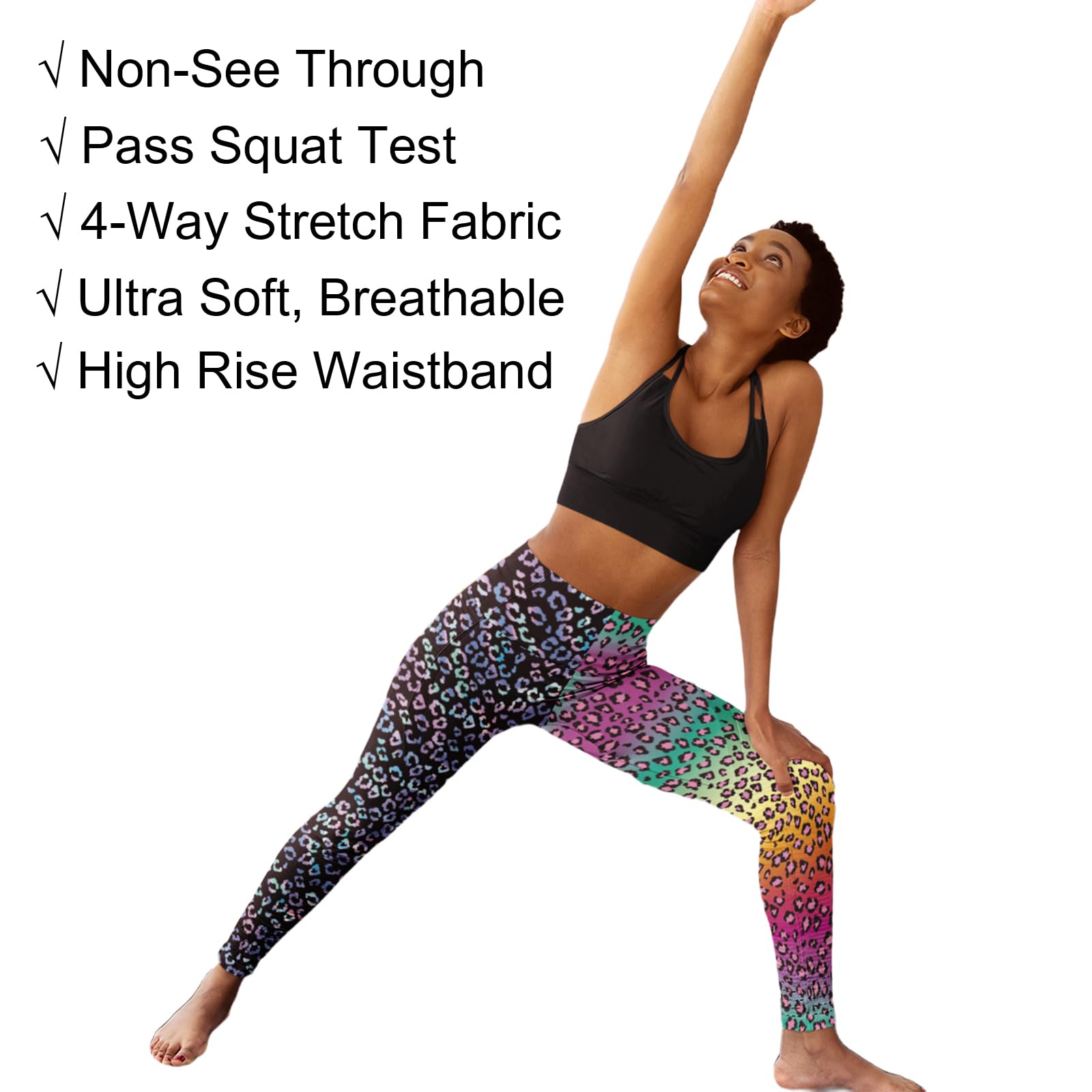 Cerburny High Waisted Yoga Pants for Women - Tummy Control Workout Leggings, Gym & Athletic Spandex Pants | Perfect for Yoga, Running, Fitness & Lounge Wear