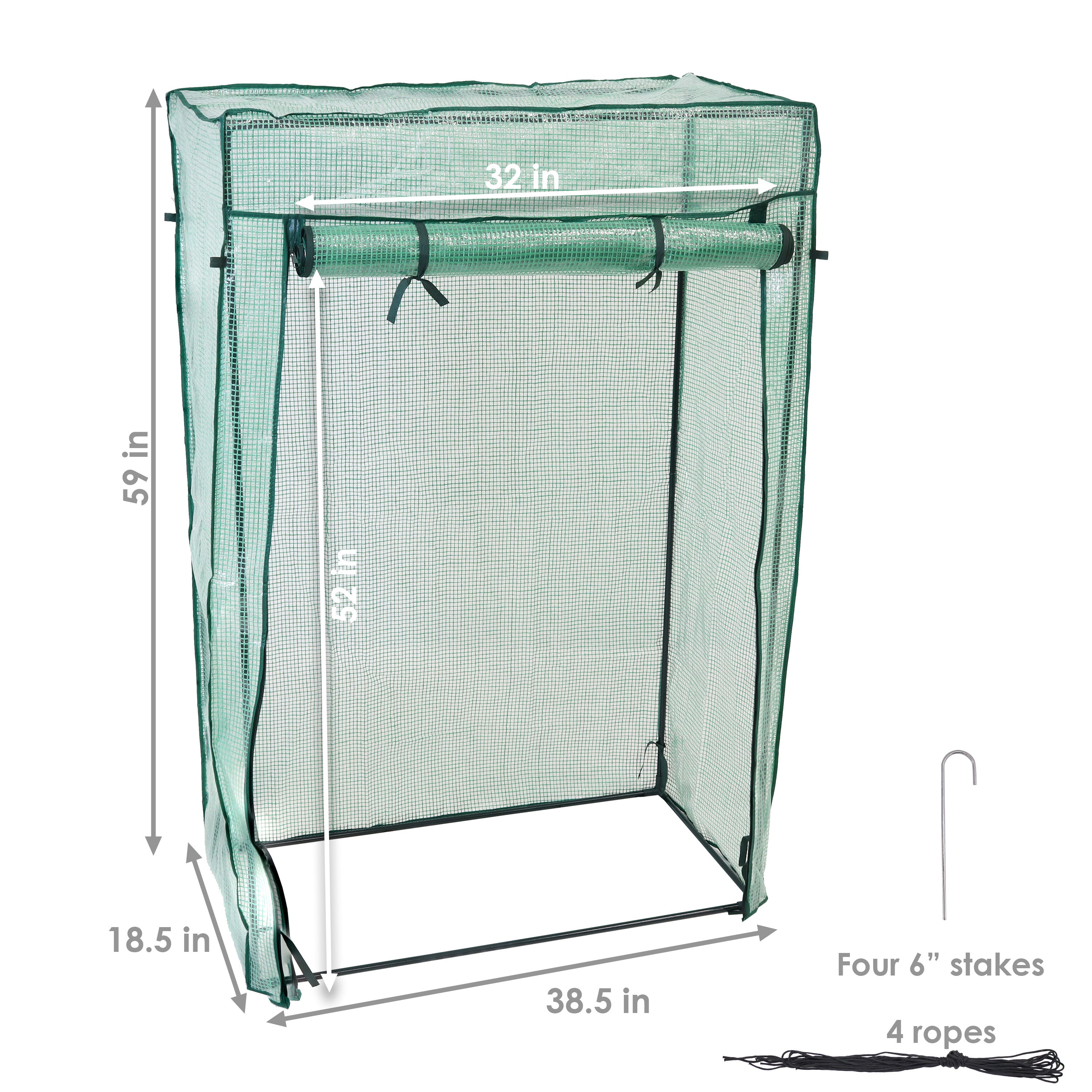 Sunnydaze Deluxe Greenhouse for Potted Plants & Tomatoes - Indoor/Outdoor Gardening Solution for Home & Backyard
