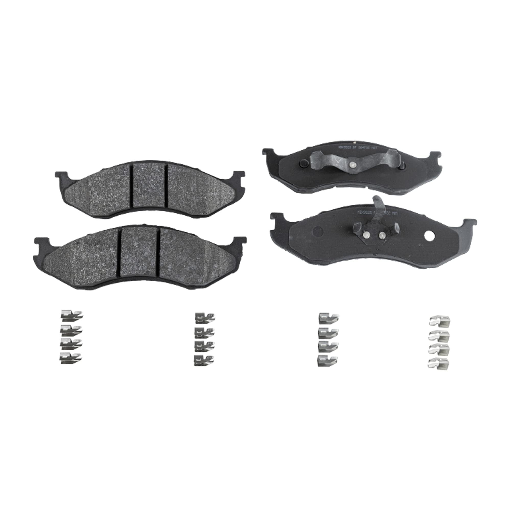 Garage-Pro Brake Pad Set - Front, Fits 1990-1993 Jeep Wrangler, Cherokee, Comanche & 1990 Wagoneer - Includes Shims & Hardware - Perfect for Off-Roading, Daily Commuting & Heavy-Duty Use