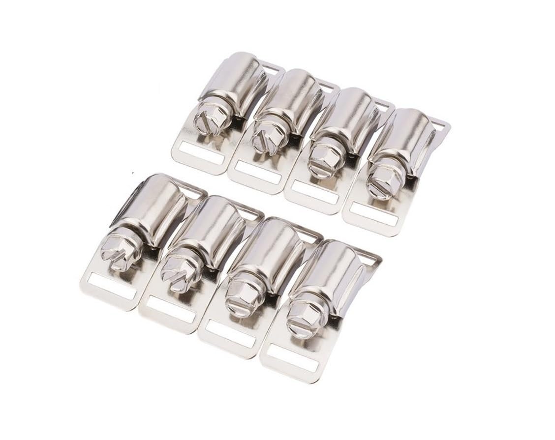 Draper 55592 Wide Hose Clamp Set - 12mm Heavy Duty Stainless Steel Clamps (Blue) for Automotive, Plumbing & Marine Applications