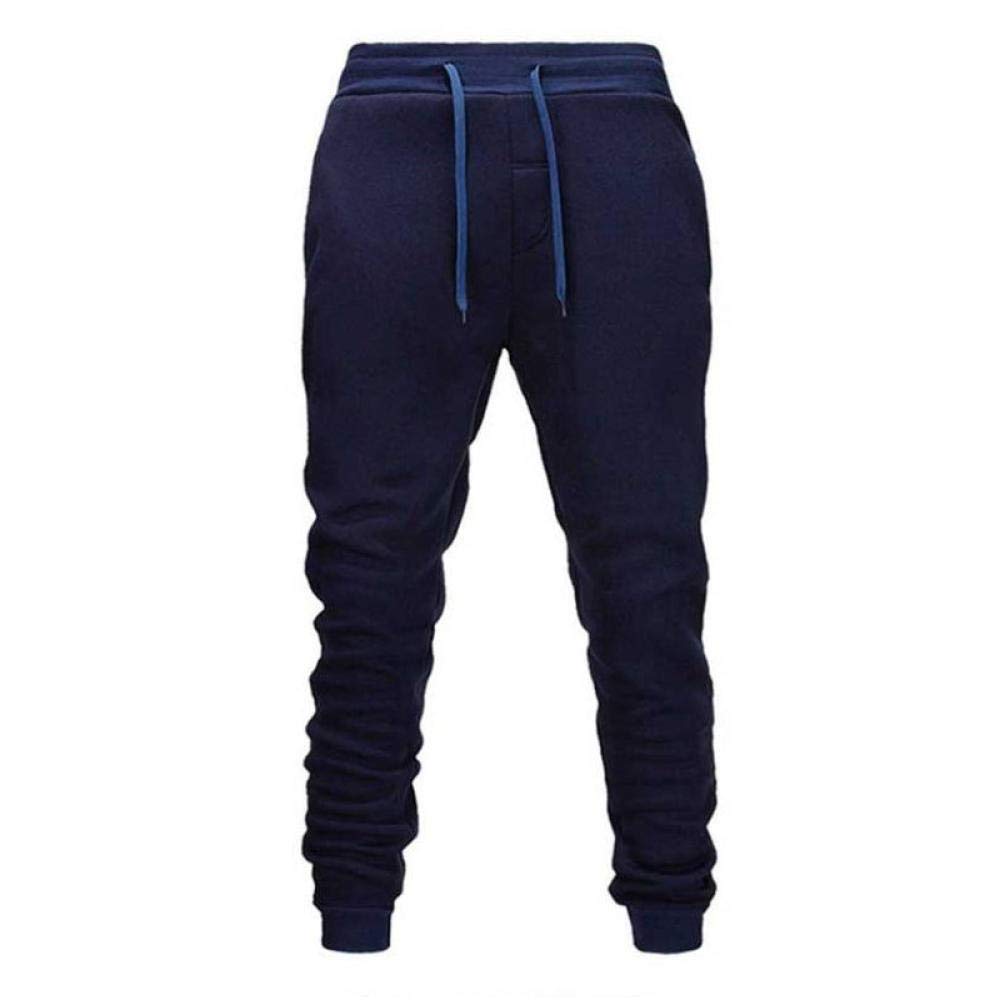 KKLLHSH Men's Jogger Pants - Slim Fit Casual Sweatpants for Gym, Running & Workout | Athletic Track Pants | Comfortable Trousers for Sports & Lounge | Navy Blue XXL