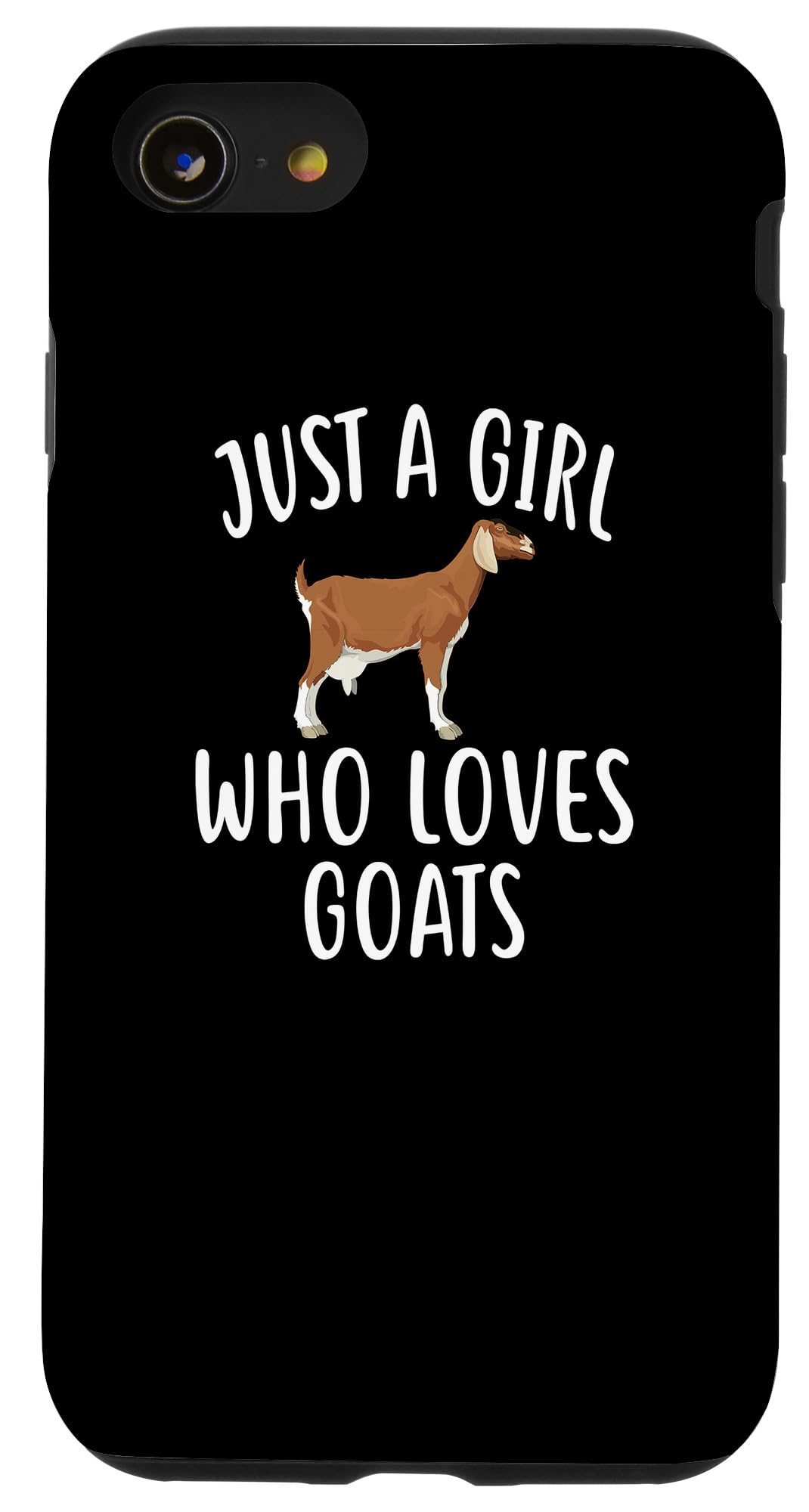 Funny GOAT Lover iPhone SE (2020)/7/8 Phone Case - Cute Animal Design Protective Cover for Apple iPhone - Perfect Gift for Goat Enthusiasts & Farm Animal Lovers