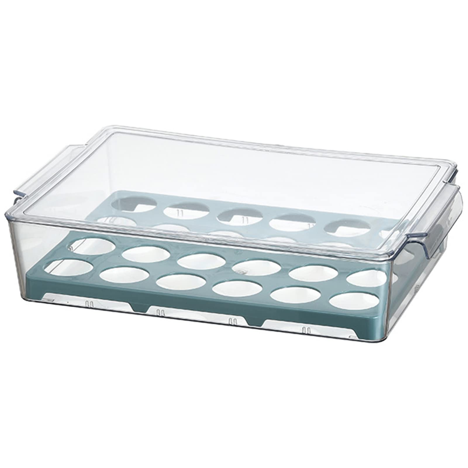 Kasituny Stackable Clear Window Egg Storage Box - Large Capacity PET Egg Holder for Kitchen, Pantry & Refrigerator Organization | Perfect for Home, Farm & Restaurant Use