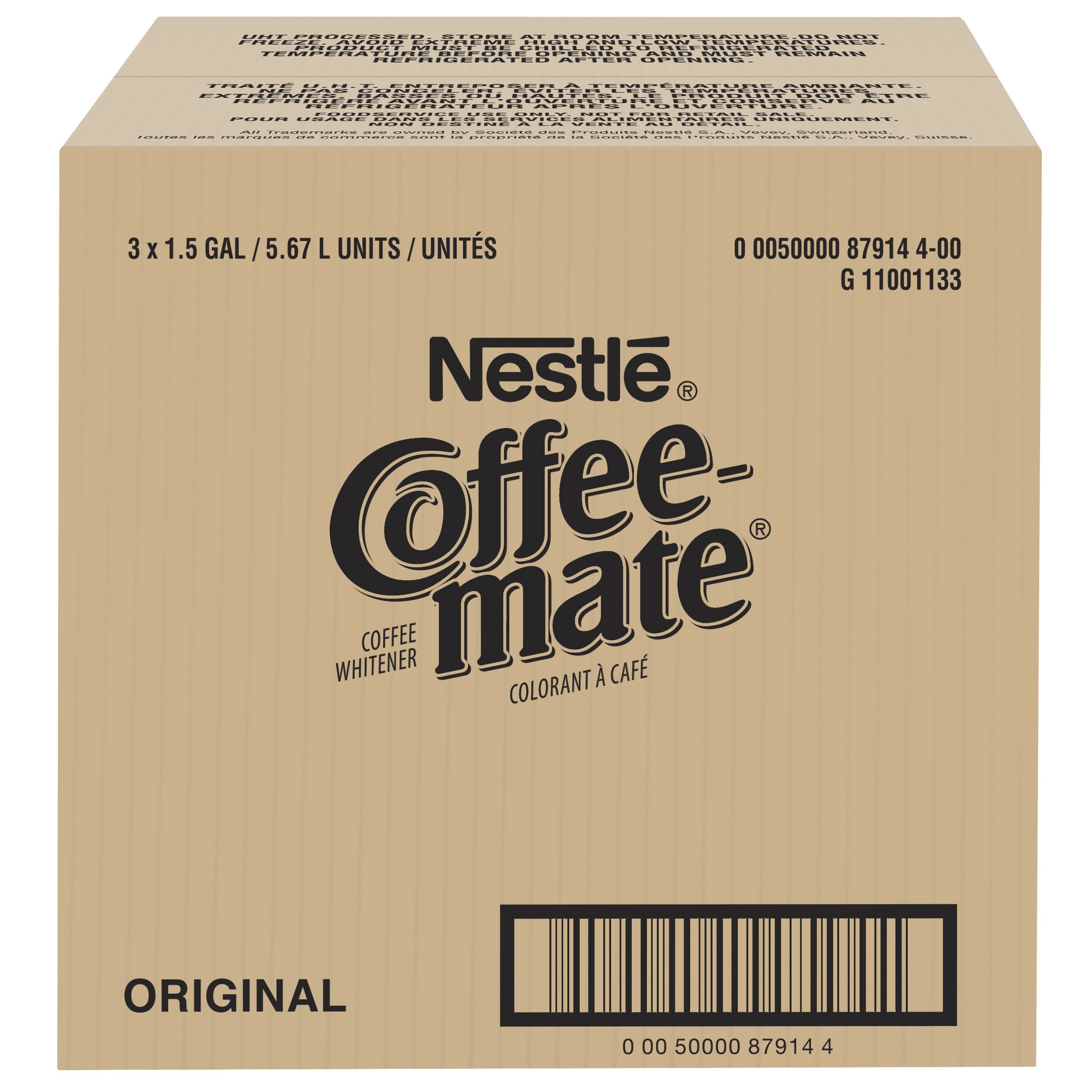 Nestle Coffee-mate Original Liquid Coffee Creamer - 192oz Bulk Pack of 3 | Perfect for Offices, Restaurants & Large Households | Rich & Creamy Flavor Enhancer for Coffee, Tea & Baking