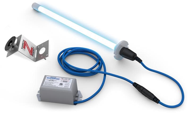 Fresh Aire Blue Tube TUV Battery-Operated UV Light with Odor Control – Eliminate Odors in Cars, Homes & Small Spaces