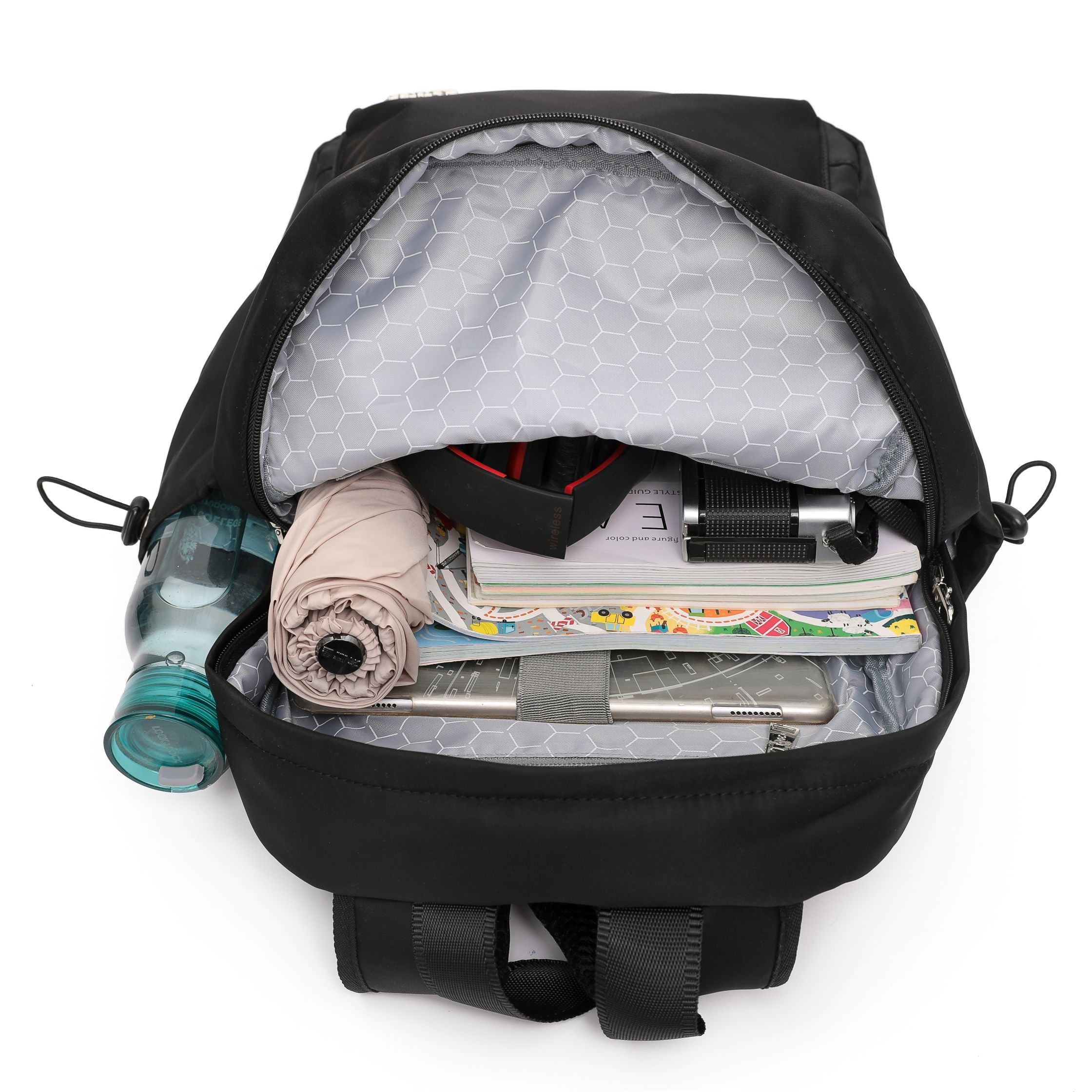 Tosca TCA957 Anti-Theft Backpack - Secure Travel Laptop Backpack with USB Charging Port, RFID Blocking & Water Resistant - Perfect for Commuting, Business Travel & College Students (Black)