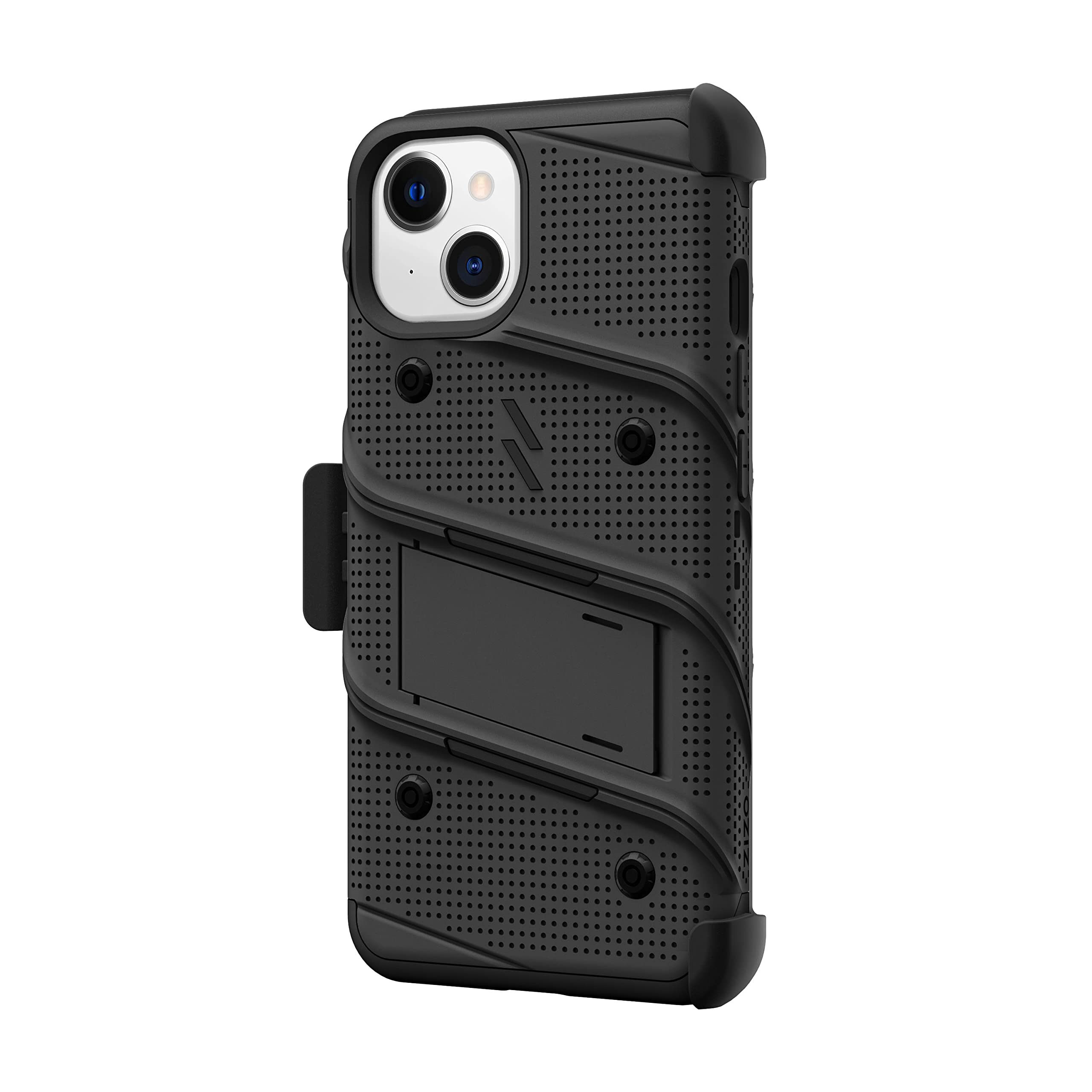 ZIZO iPhone 13 Mini Case with Screen Protector & Kickstand - for Work & Travel