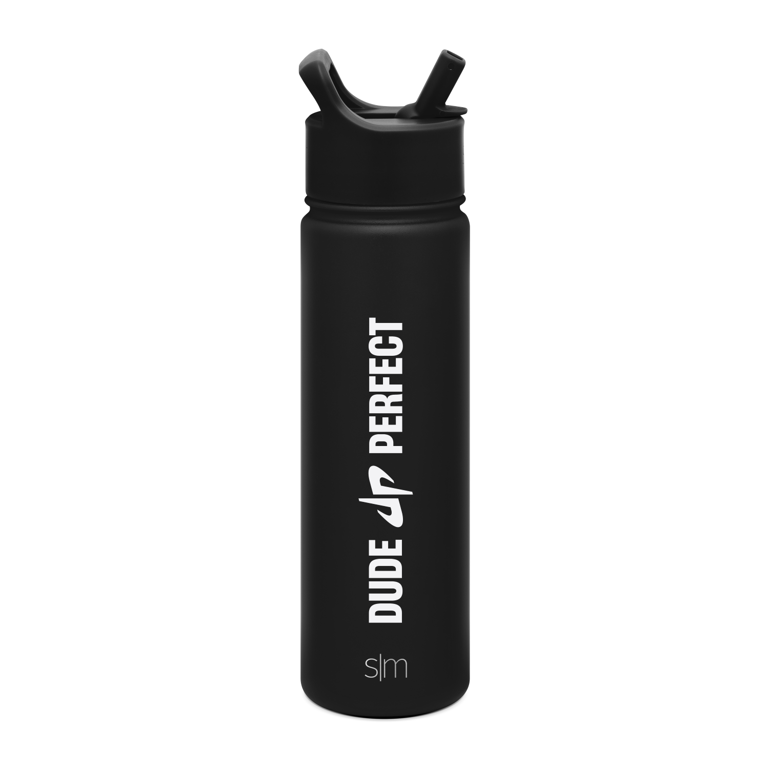 Dude Perfect Summit Water Bottle with Straw Lid - Leak Proof, BPA Free, 32oz Insulated Stainless Steel Bottle for Sports, Gym, Hiking & Outdoor Activities