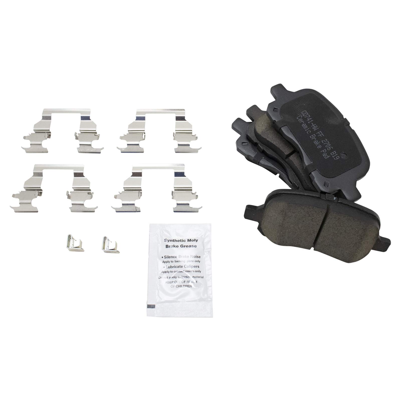 TRQ Front Performance Brake Pad & Rotor Kit - Ceramic Vented Premium G-Coated for 1998-2002 Chevrolet Prizm & Toyota Corolla - Smooth Stopping Power for City Driving & Highway Commutes
