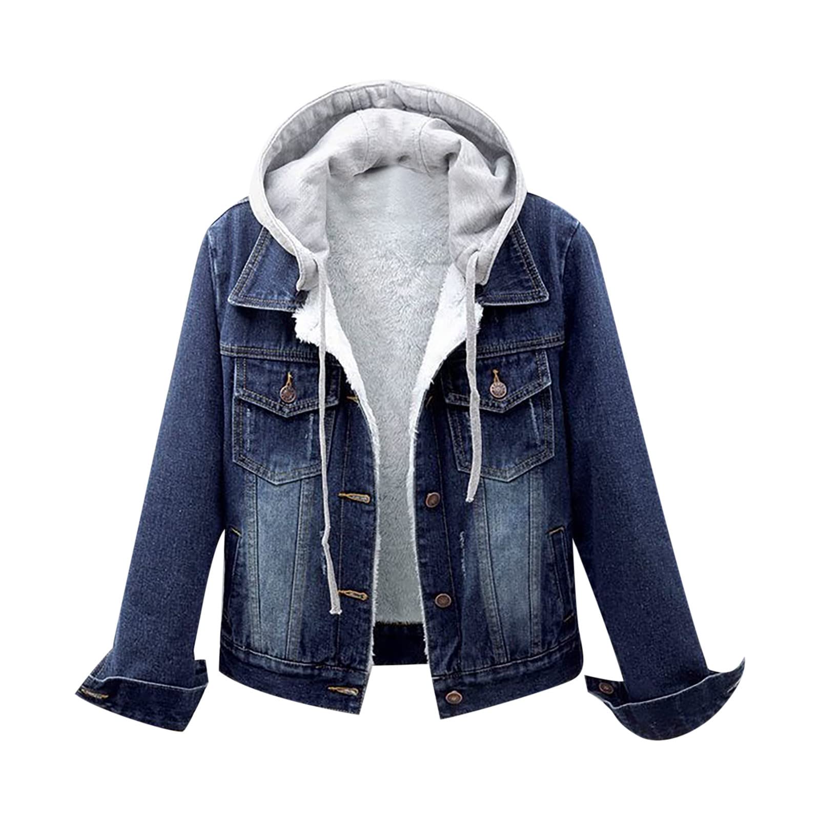 Women's Fleece Jacket Winter Coat - Velvet Long Sleeve Slim Fit Hooded Outerwear for Plus Size Women | Warm Casual Wear for Cold Weather, Outdoor Activities & Daily Commute