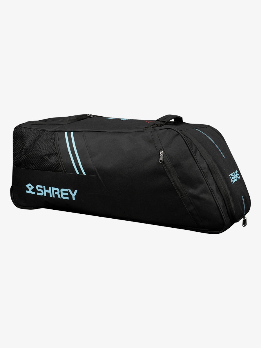 Shrey Star Duffle 2.0 Cricket Bag - Premium Black & Blue Sports Duffel for Cricket Players | Perfect for Practice, Matches & Travel