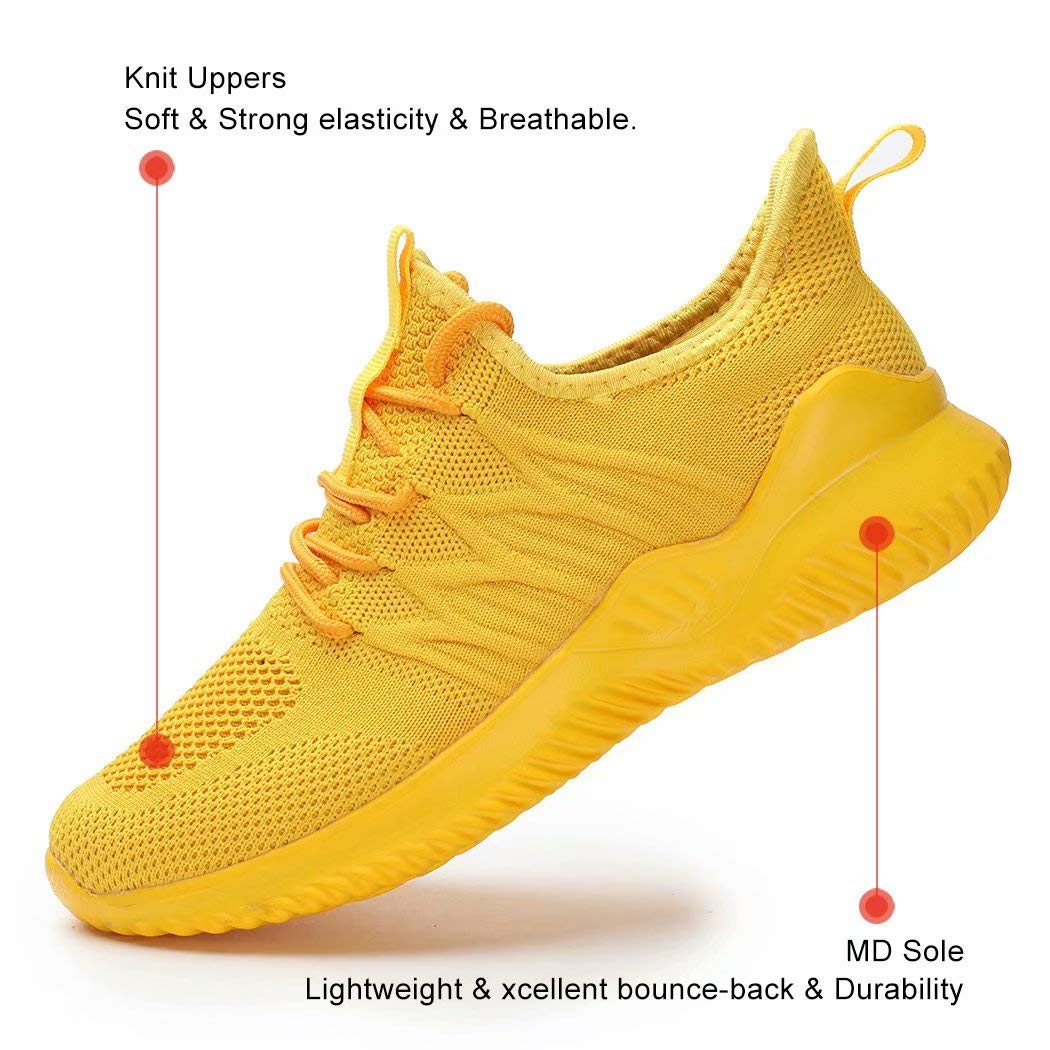 KEEZMZ Women's Lightweight Slip-On Walking Running Shoes - Breathable Casual Tennis Sneakers for Ladies - Perfect for Gym, Workout, Jogging & Daily Wear