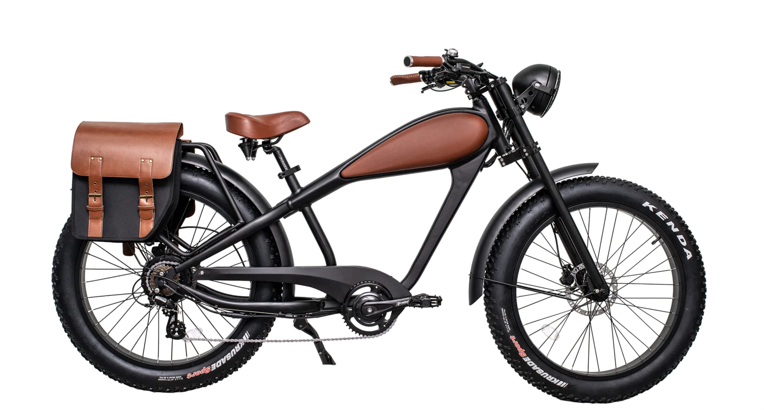 750W Electric Bike for Adults - 26 Inch Fat Tire Cafe Racer Beach Cruiser - Commuter, Leisure & Off-Road Riding