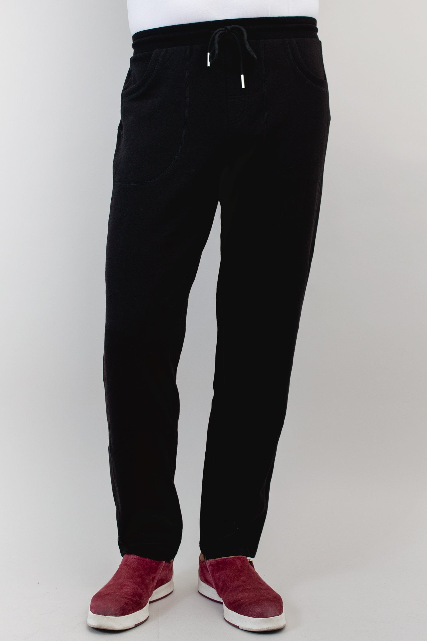 Chris Men's Black Cotton Dress Pants - Comfortable & Stylish for Office, Business & Formal Occasions