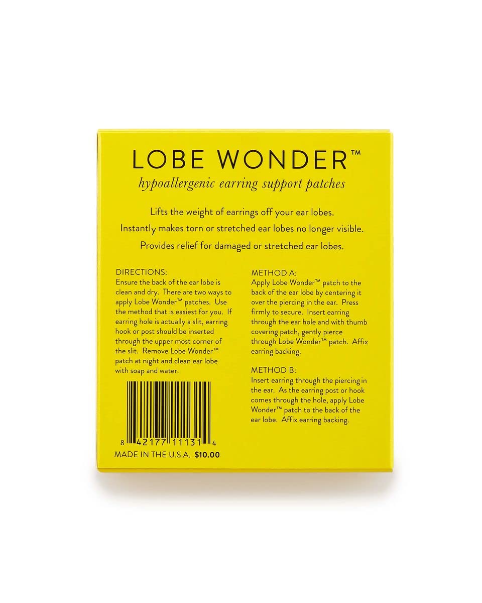 Kendra Scott Lobe Wonder Earring Support Patches - Invisible Earring Backs for Heavy Earrings, Comfortable Ear Support for Sensitive Ears - Perfect for Parties, Weddings & Everyday Wear