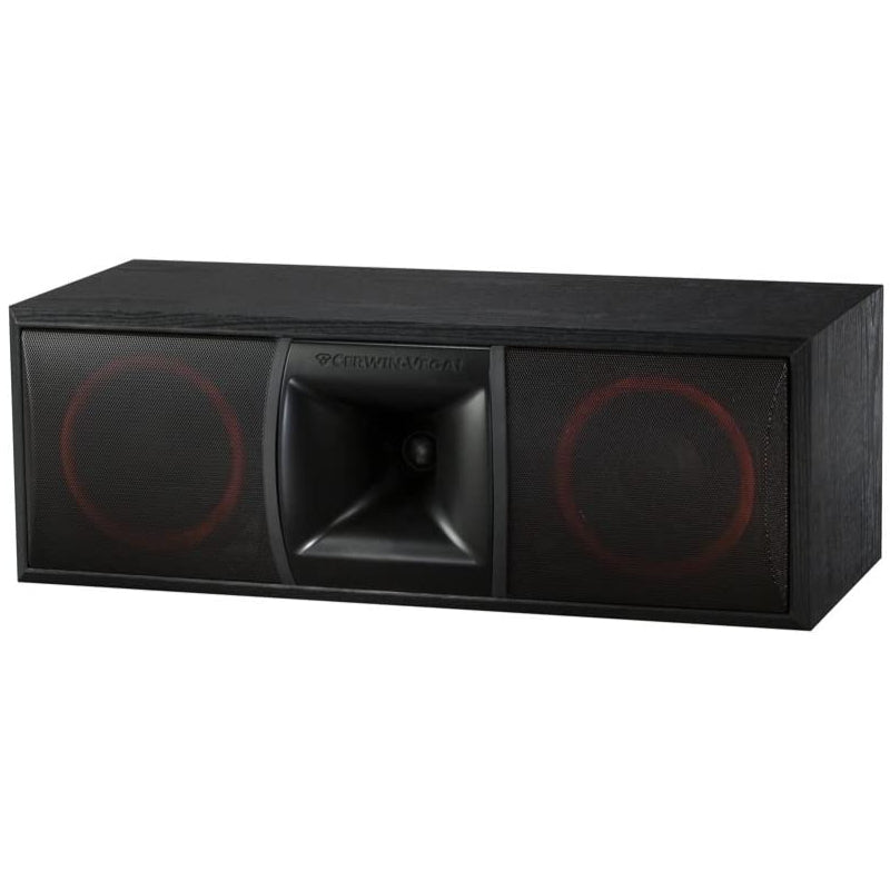 Cerwin Vega XLS 6C Dual 6.5 Inch 2-Way Center Channel Speaker - High Performance Large Format Home Theater Speaker for Movies, Music & Gaming