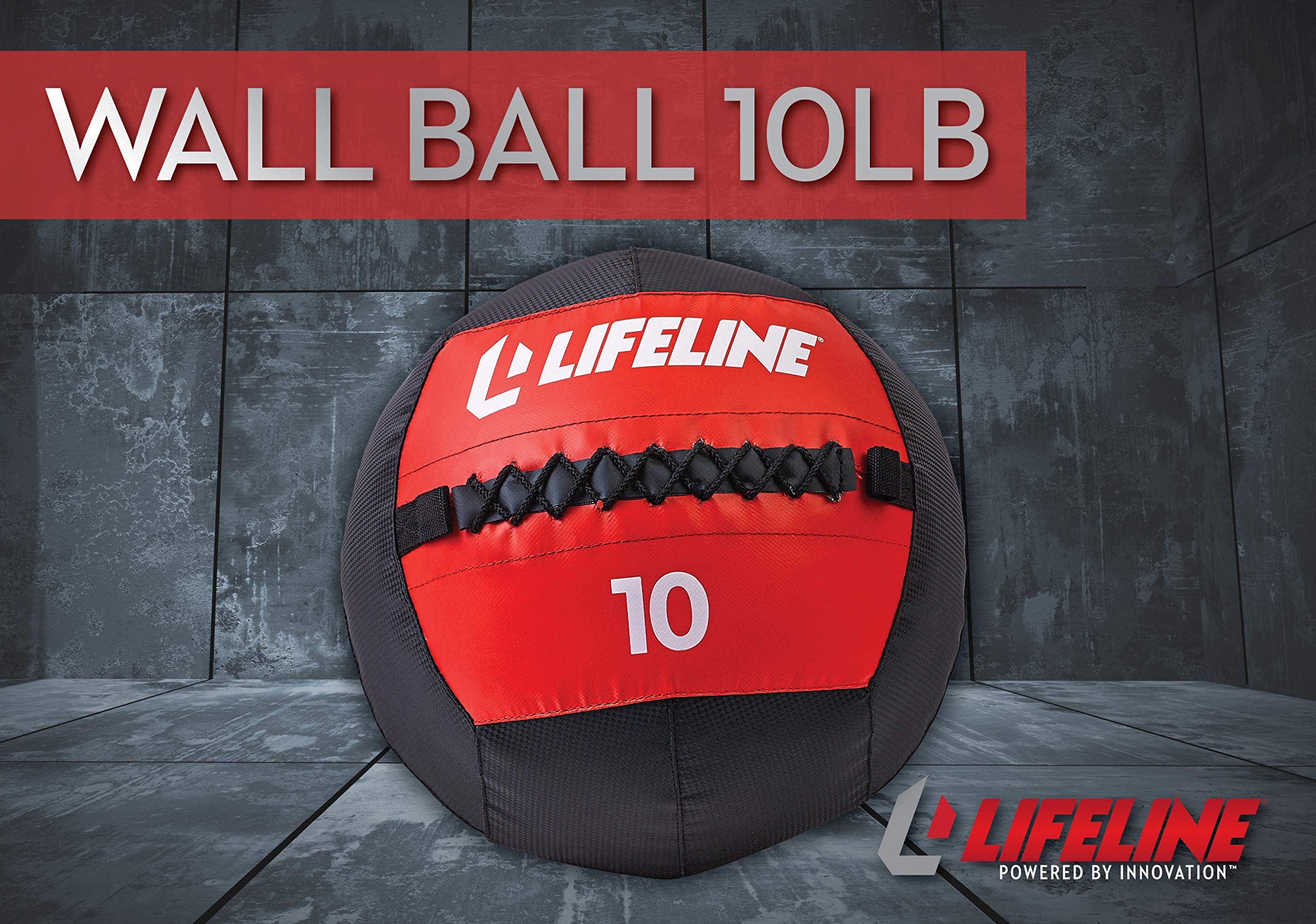 Lifeline Fitness Wall Ball - Weighted Exercise Ball for CrossFit, Core Strength & Full Body Workout - Available in Multiple Weights - Perfect for Home Gym, Functional Training & Plyometric Exercises