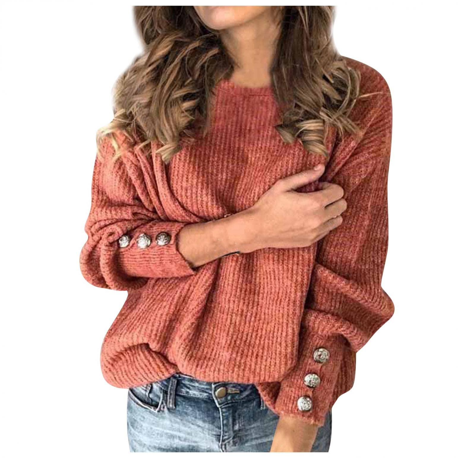 Women's Ribbed Knit Turtleneck Sweater - Winter Pullover Sweatshirt & Jumper Top for Casual Wear, Office & Holiday Outfits