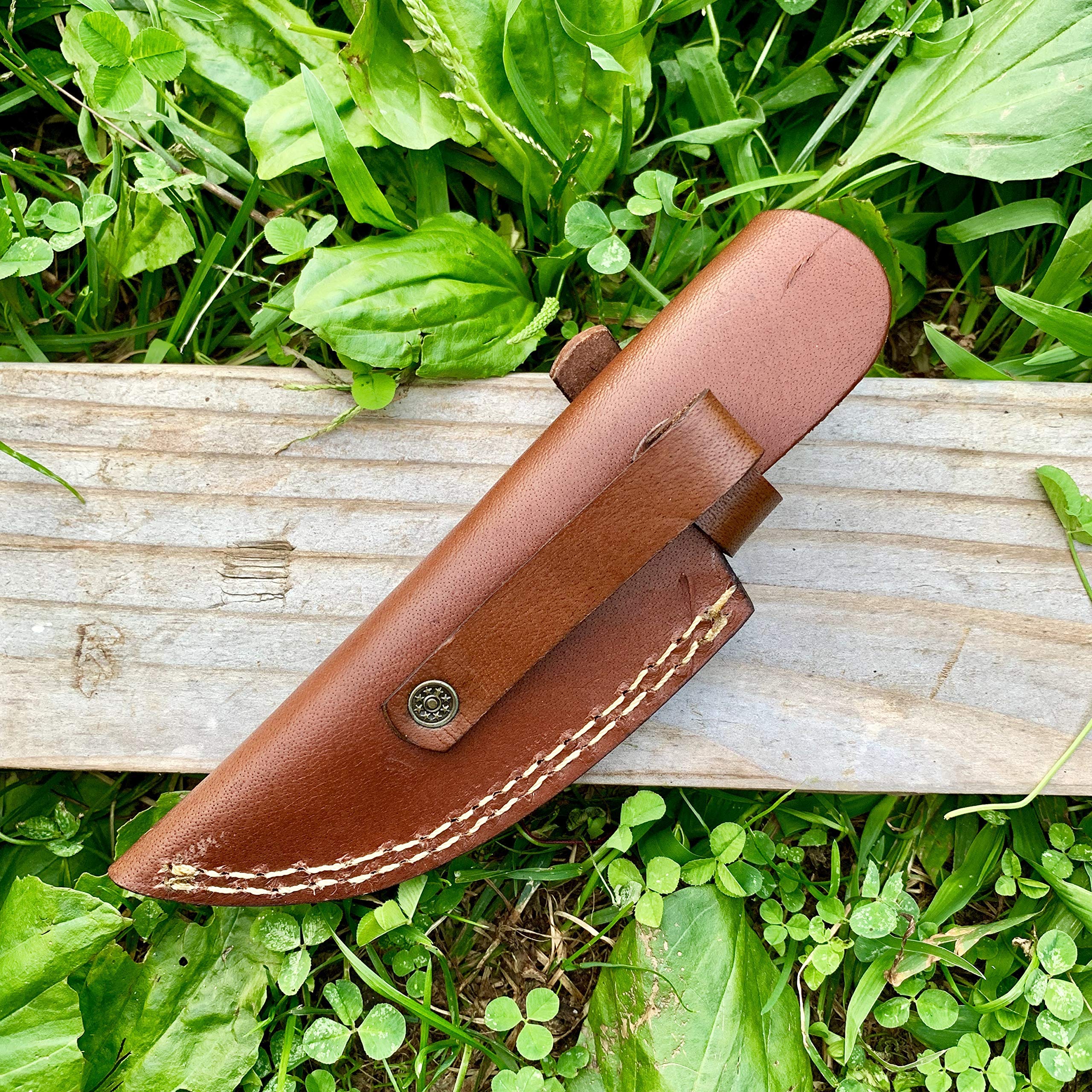 7-Inch Custom Handmade Leather Knife Sheath for 4