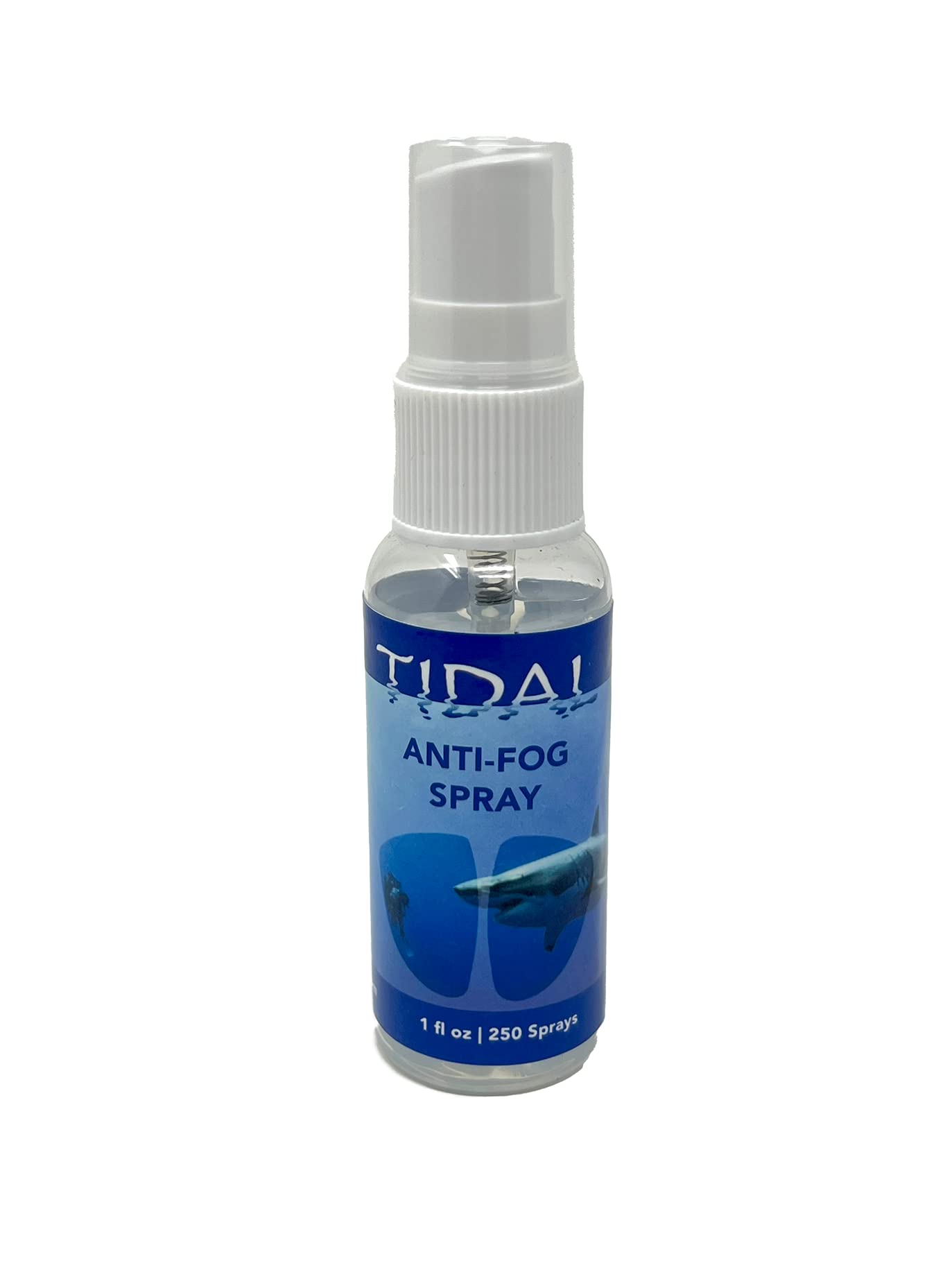 Tidal Anti Fog Spray for Scuba & Dive Masks - Defogger for Underwater Masks, Glass & Plastic Lenses | Prevent Fogging for Snorkeling, Swimming & Water Sports
