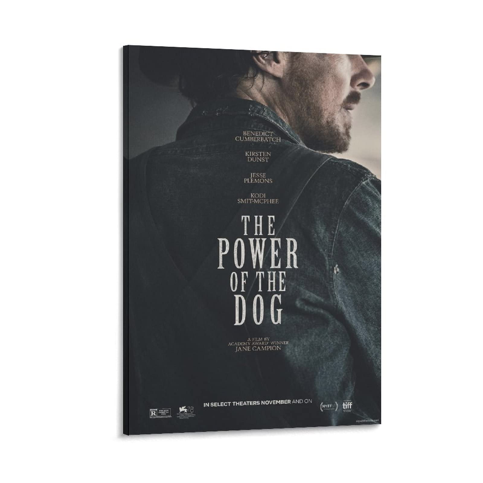 The Power of The Dog 2021 Movie Poster Canvas Wall Art - 20x30inch (50x75cm) Vintage Western Film Decor, Aesthetic Room Decoration, Perfect Gift for Movie Lovers & Home Theater Enthusiasts